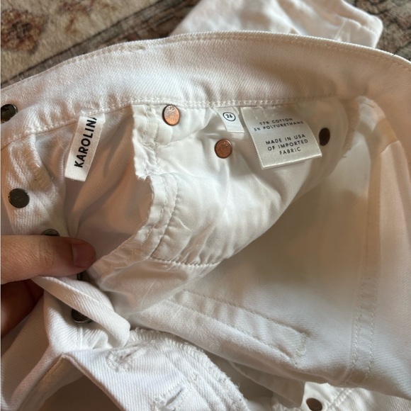 GRLFRND | White Karolina Denim Jeans - Picture 3 of 8